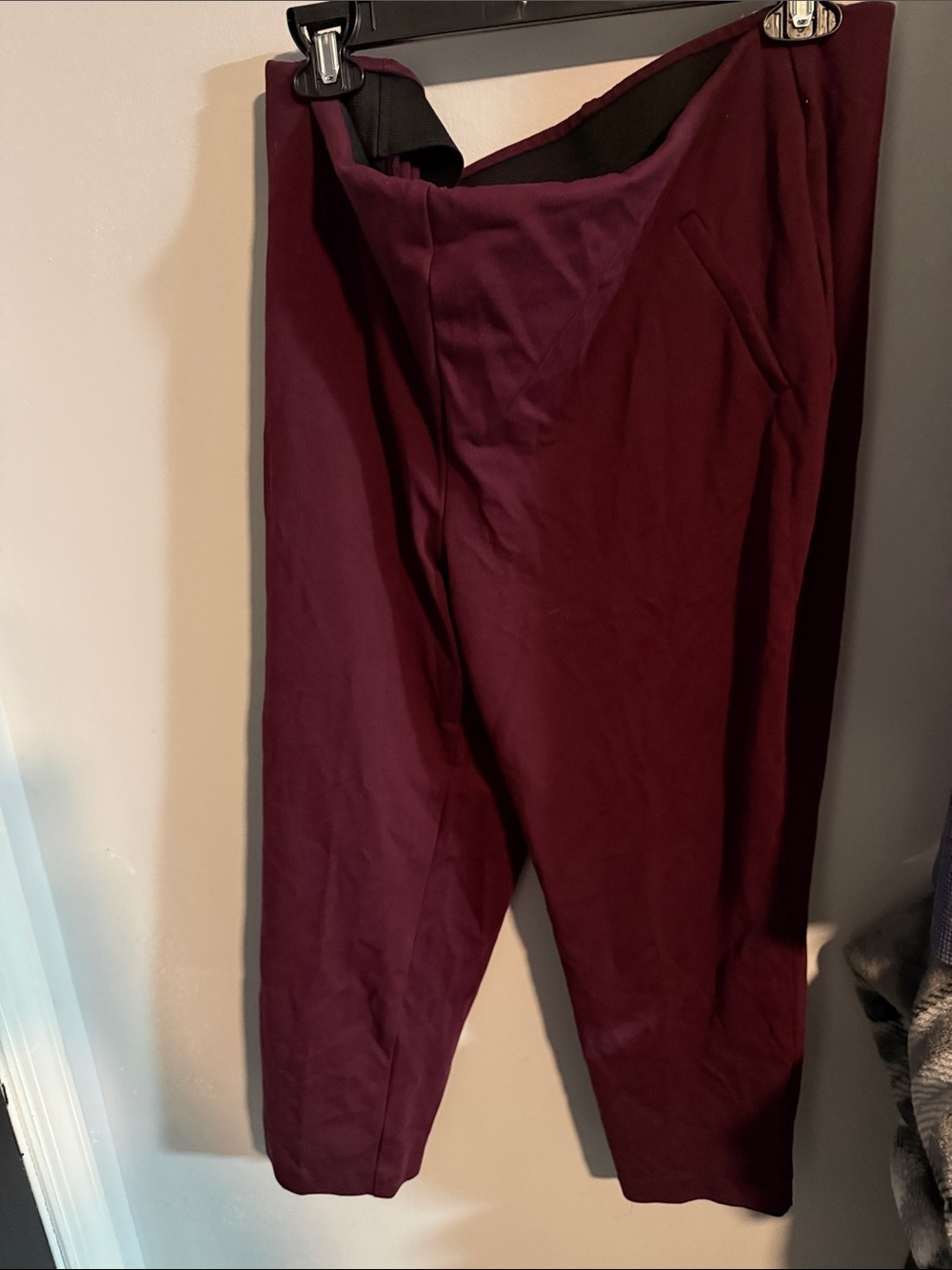 Chico's Women's Tailored Pants in Burgundy Plum